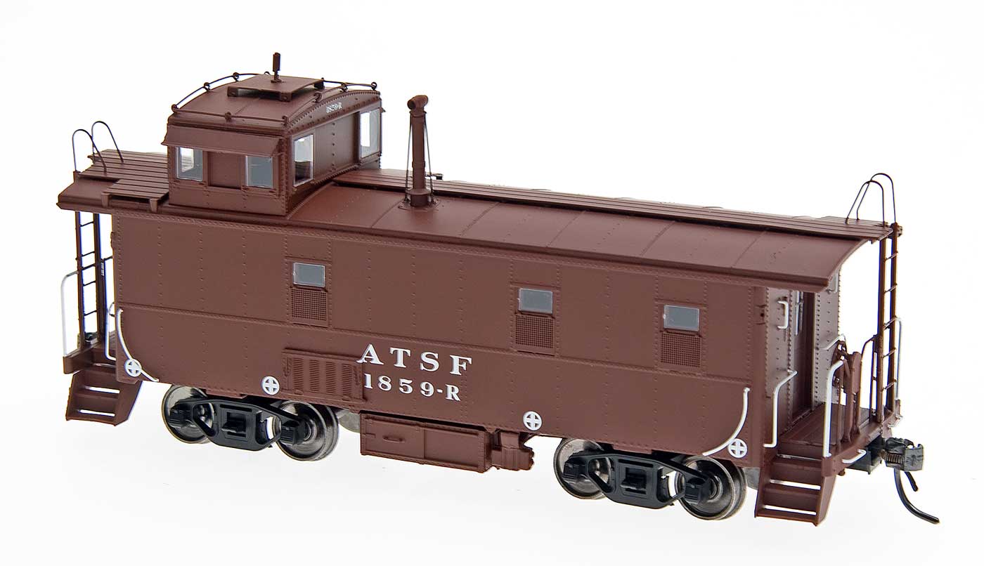 HOCENTRALIA CAR SHOP CCS110707 CAR NO.1824 ATSF EARLY CABOOSE LATE