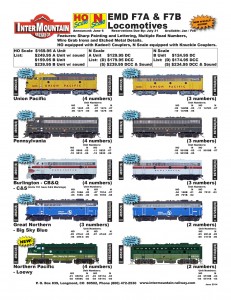 F7A F7B Union Pacific Pennsylvania Burlington CB&Q C&S Great Northern Northern Pacific