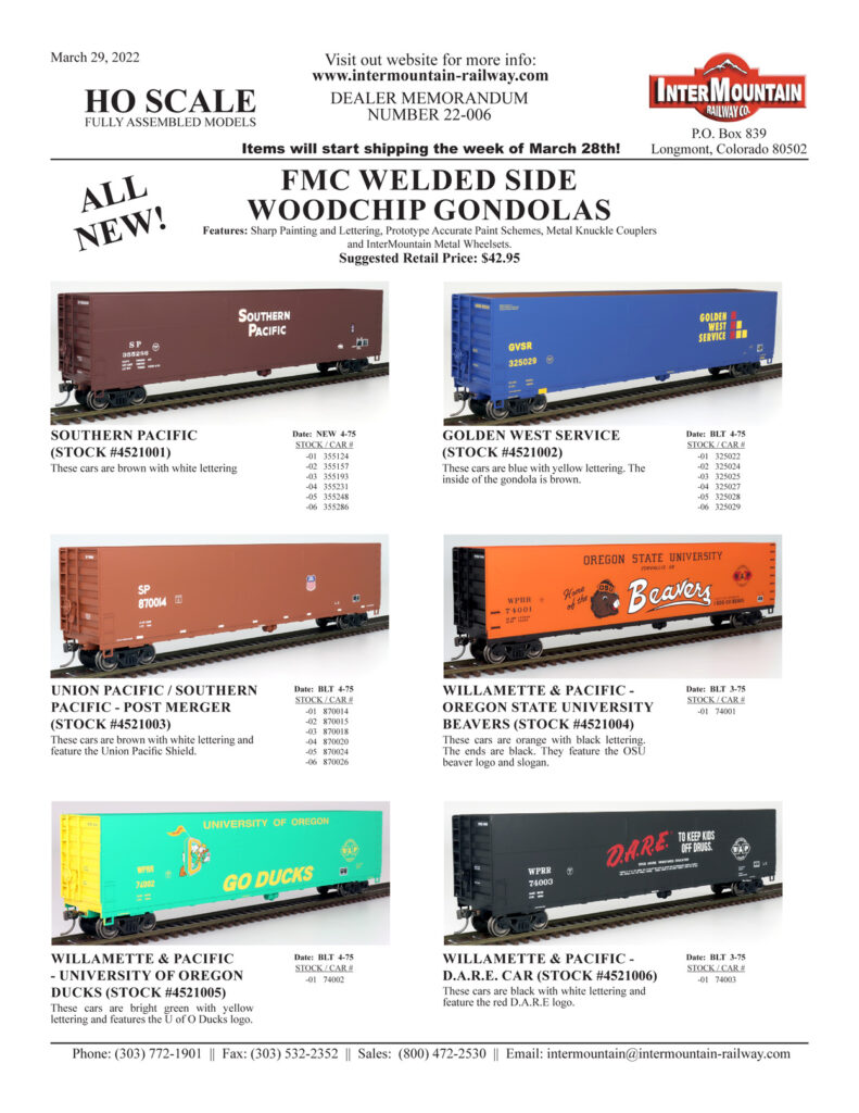 Southern Pacific Golden West Service Union Pacific Willamette & Pacific