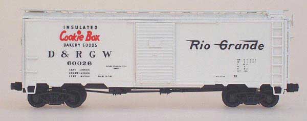 YesterYear Models D&RGW Cookie Box white